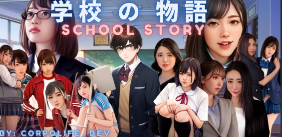 [HTML真人亚洲风游戏/机翻润色]学校の物语 Gakko No Monogatari – School Story [ v0.16 [11G]游戏中文版下载|无需安装解压即玩|游点东西